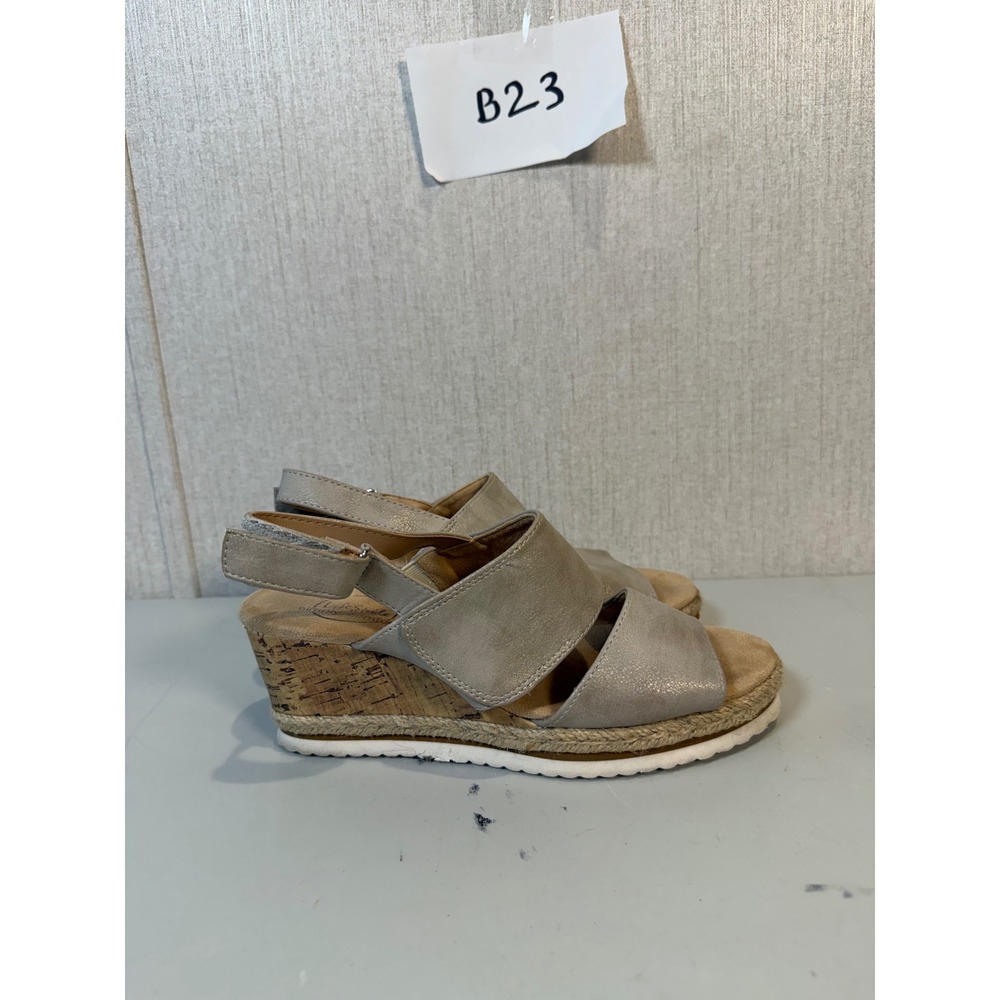 Life Stride Wedge Sandals Women's 7‎ Slingback 3" Heel